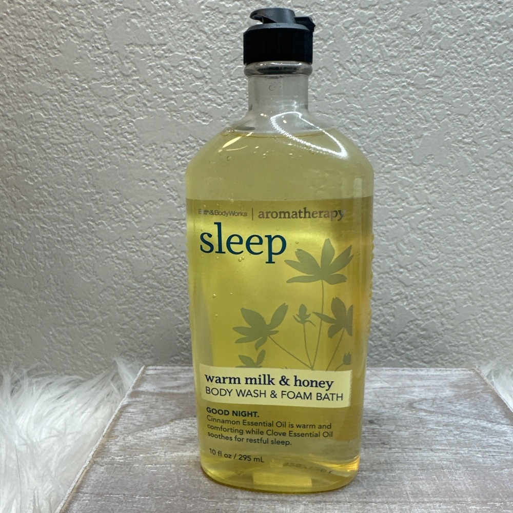 $23 🌙 BATH & BODY WORKS AROMATHERAPY SLEEP WARM MILK HONEY SHOWER FOAM NEW